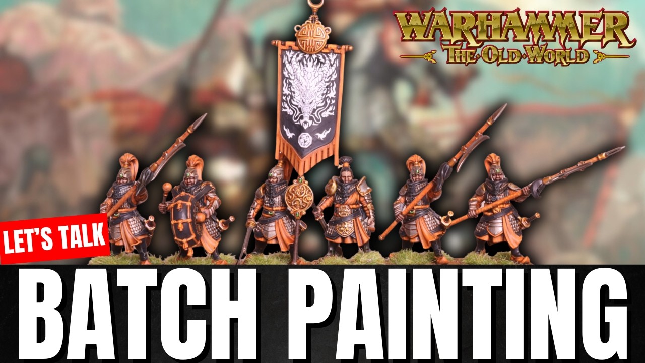 Batch Painting Tips for Warhammer: Cathay Jade Warriors