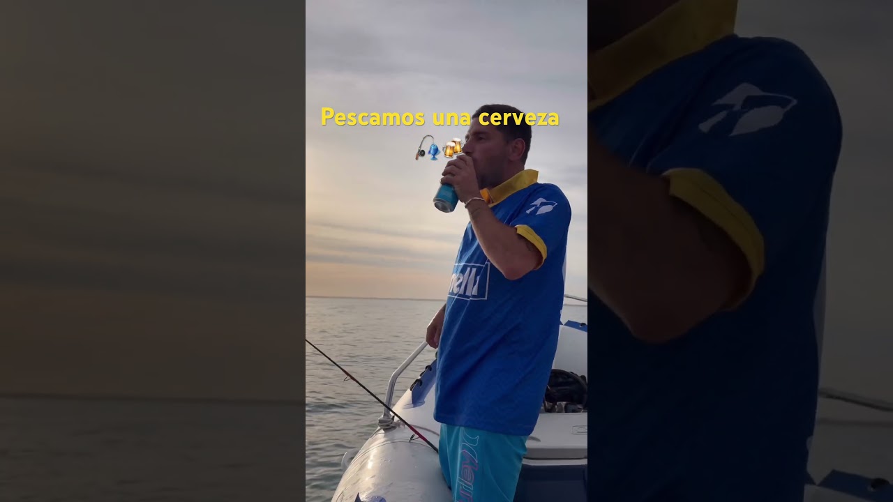 Pescando cervezas en el mar 