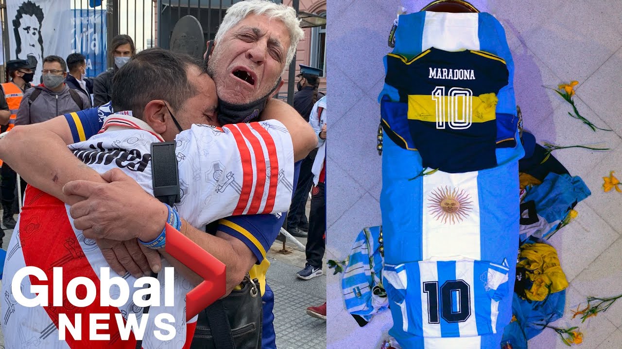 Maradona: Argentinians bid farewell to 'El Diego' at Buenos Aires wake