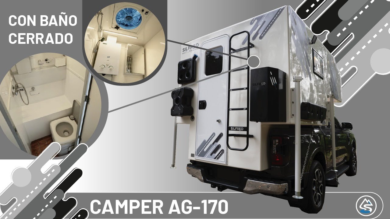 &iexcl;EL MEJOR CAMPER PARA TU CAMIONETA Doble cabina! 😱 Camper AG-170