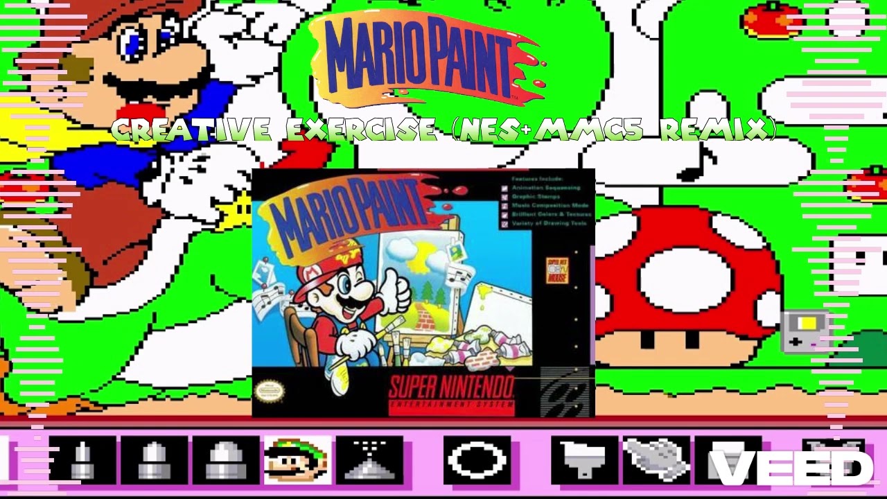 Mario Paint: Creative Exercise (NES+MMC5 Remix)