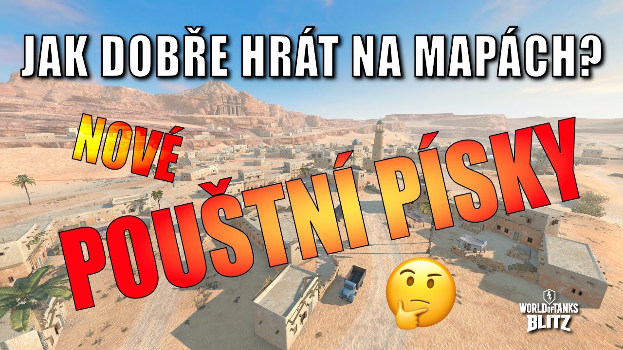 Pouštní písky - jedna z nejvyrovnanějších map ve WoT Blitz