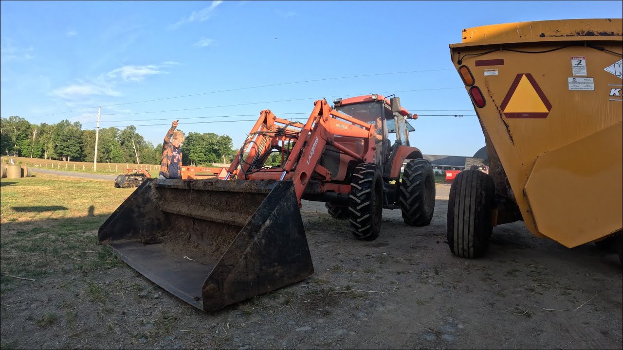 Let’s spread some manure, attempting to salvage our second cutting…