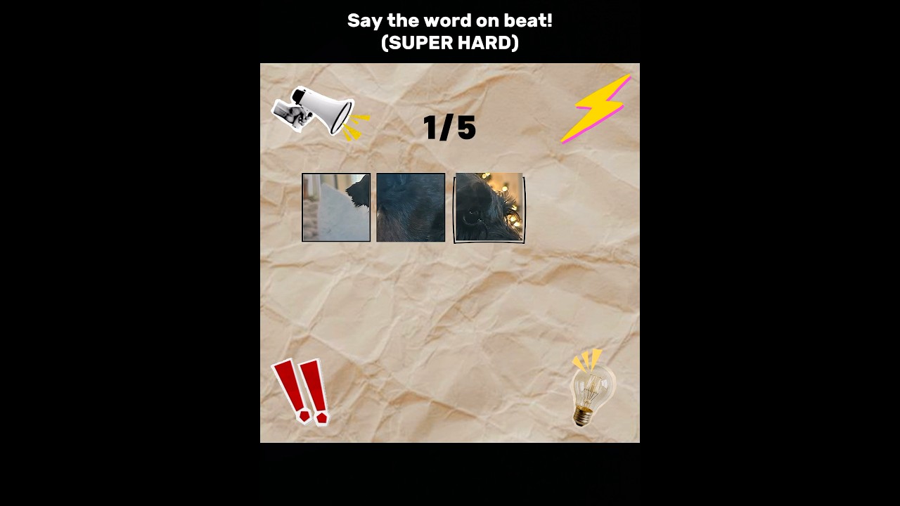 Say the word on beat!