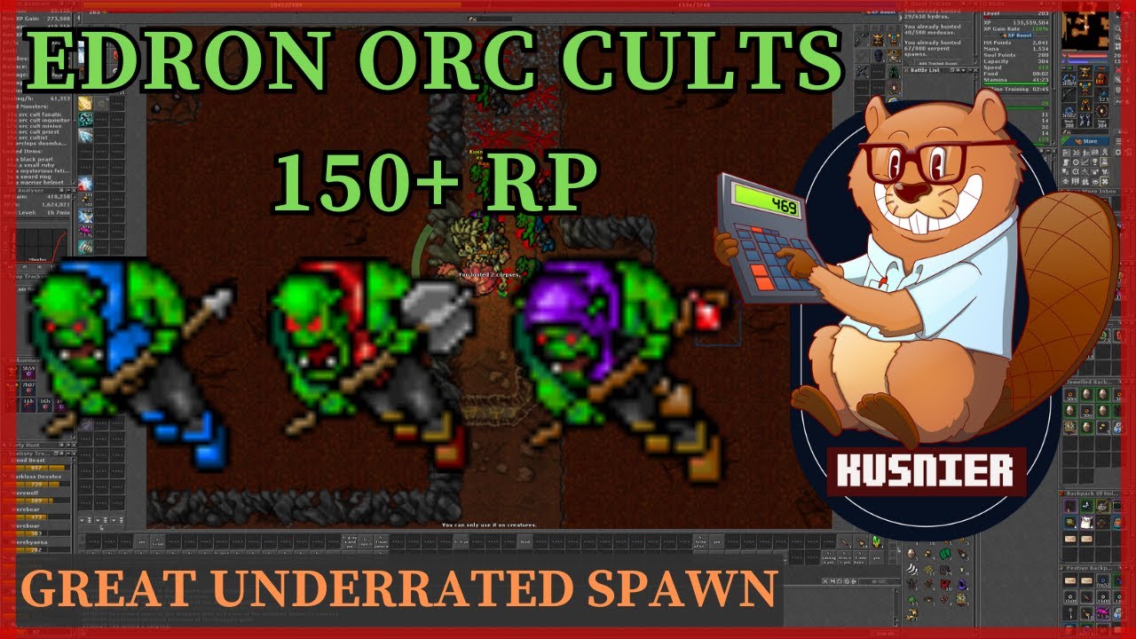 Edron Orc Cults | 150+ Paladin | Tibia