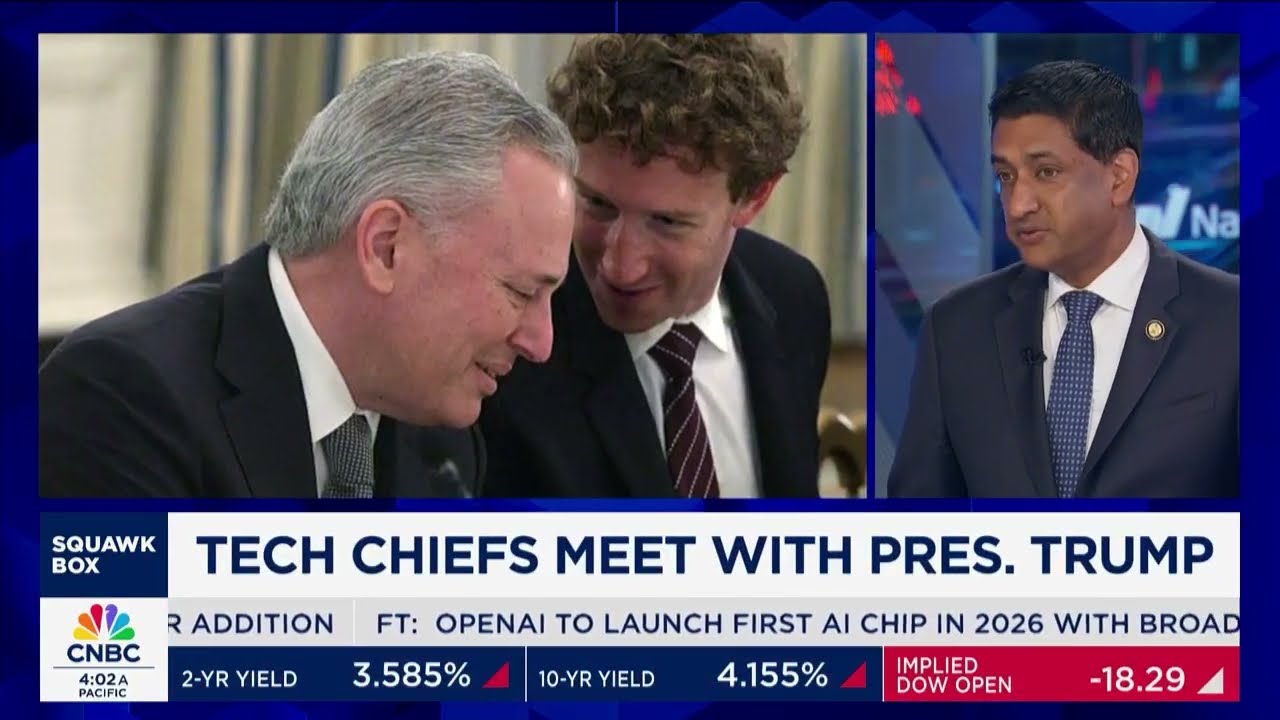 Ro Khanna on CNBC's Squawk Box with Andrew Ross Sorkin and Rebecca Quick discussing Trump's tariffs