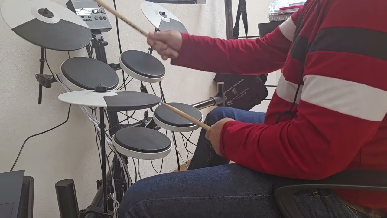 Cover- ahora pienso más en ti- los temerarios- bateria roland td02.