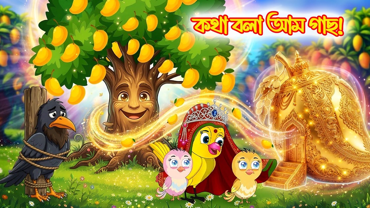 কথা বলা জাদুর আম গাছ ও গরিব টুনি 🥭 | লোভী কালু কাকের চরম পরিণতি | Tuni Pakhir Golpo | Bangla Cartoon