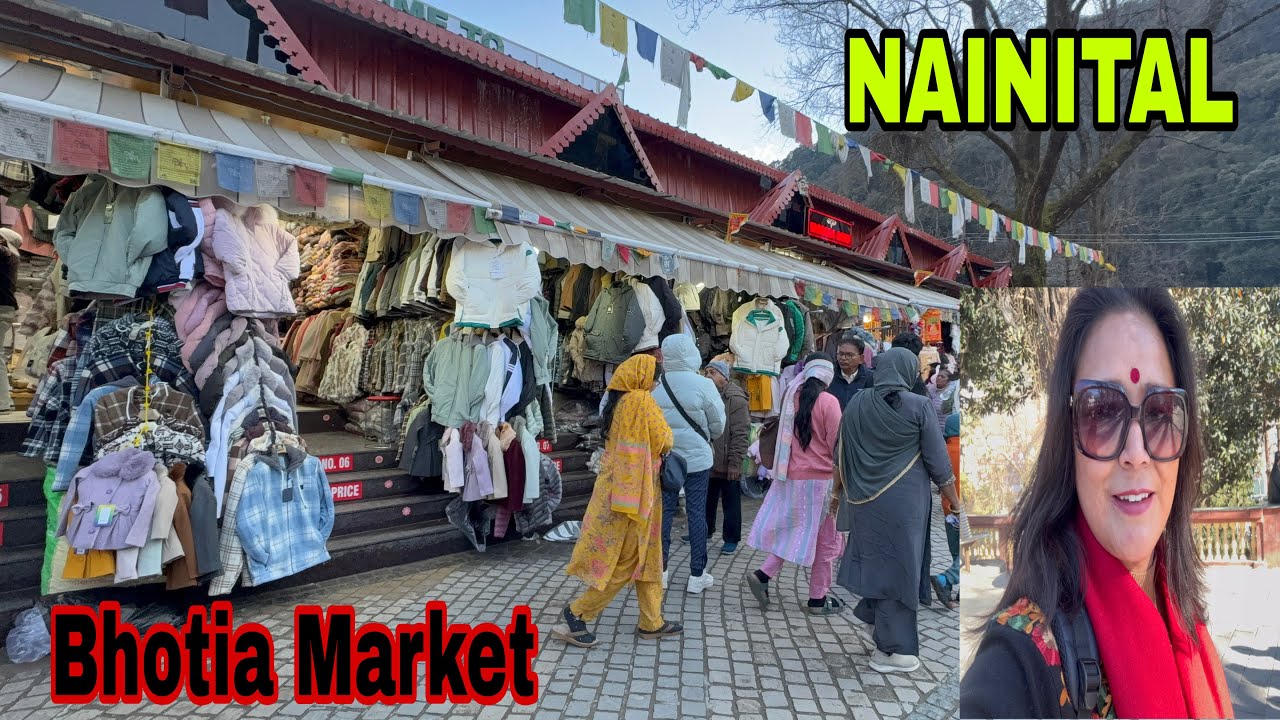 Snowfall के बाद आज तेज धूप Nainital में गर्म कपड़ो की Market मिलते है Reasonable Prices #nainital 