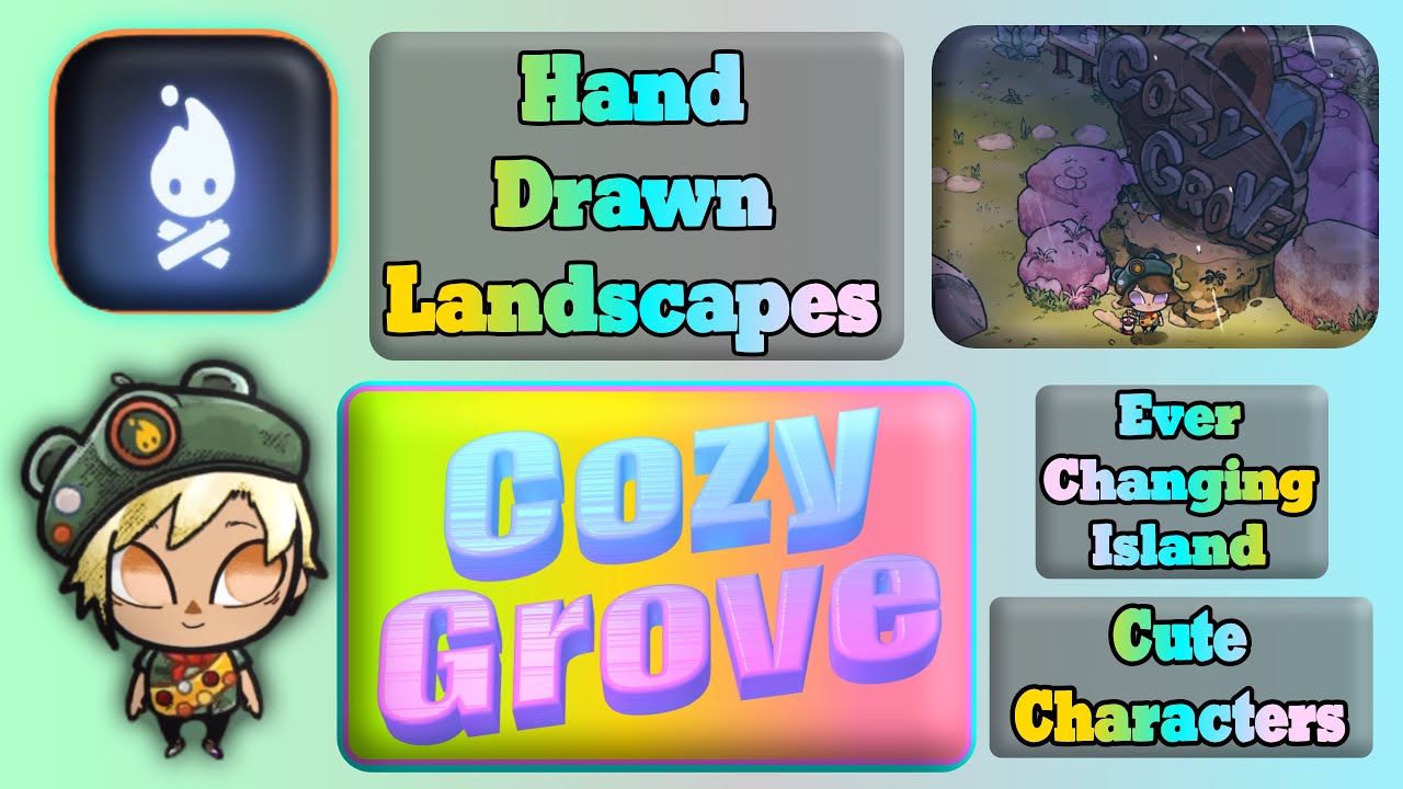 Cozy Grove - quick showcase of character and first map (NEW)