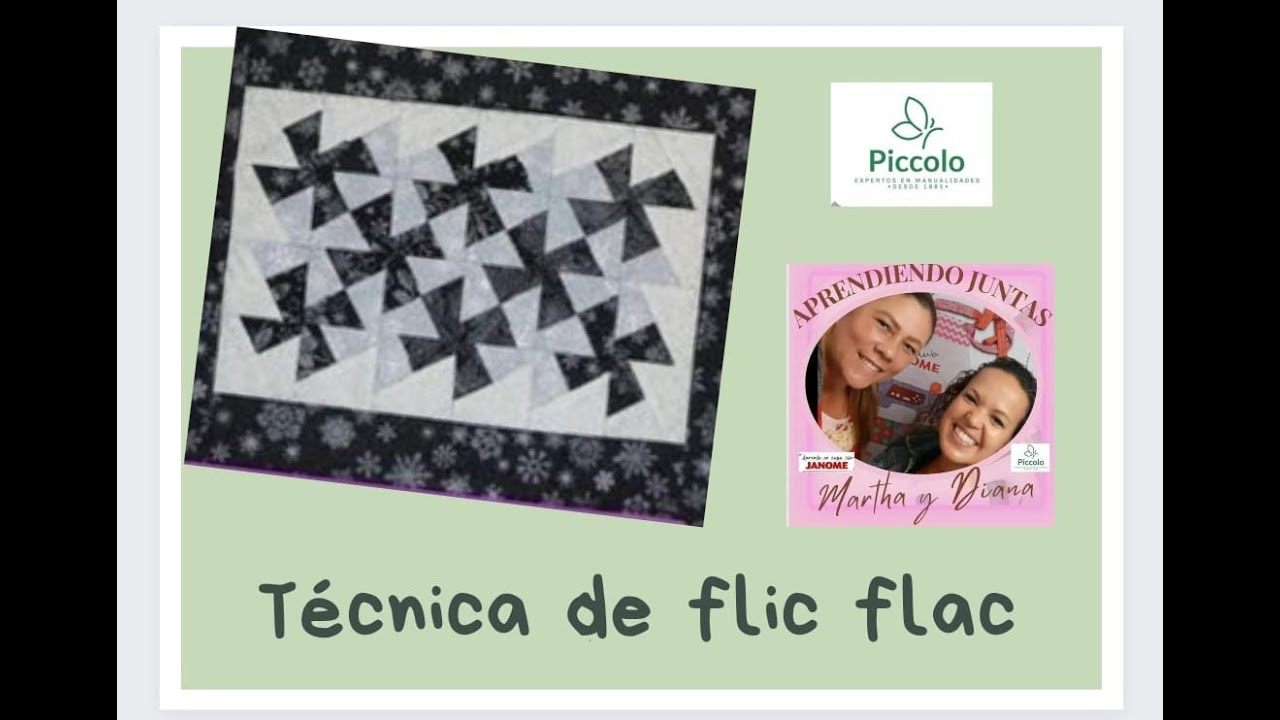 Aprendiendo Juntas con Janome Tecnica de Patchwork  Flic Flac