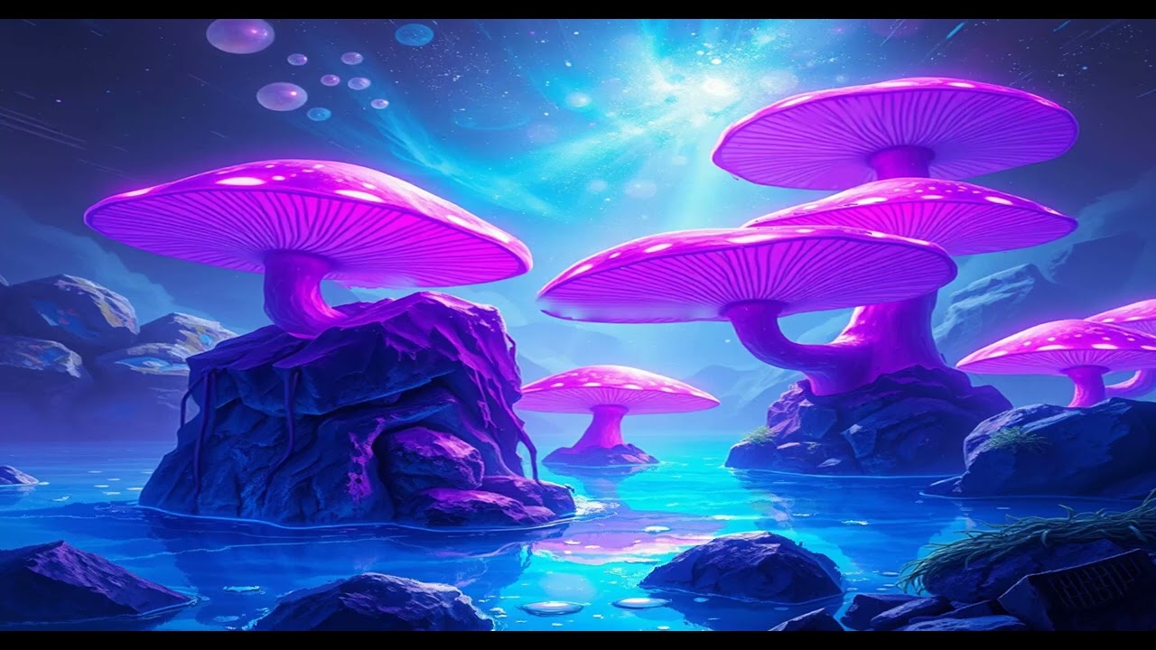Mystical Mushroom Oasis: Ambient Sounds for Relaxation and Focus