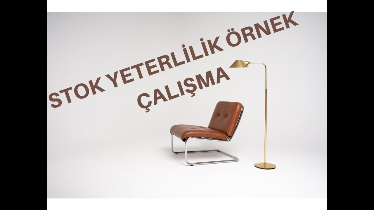 Perakende / Mağazacılık / Stok yönetimi / Stok yeterlilik örnek analiz