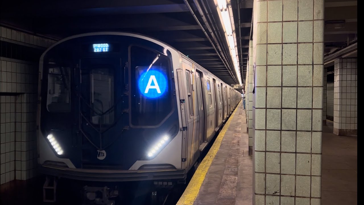 IND Fulton St Line: Manhattan and Queens bound (A) Trains @ Grant Avenue (R46, R179, R211A)