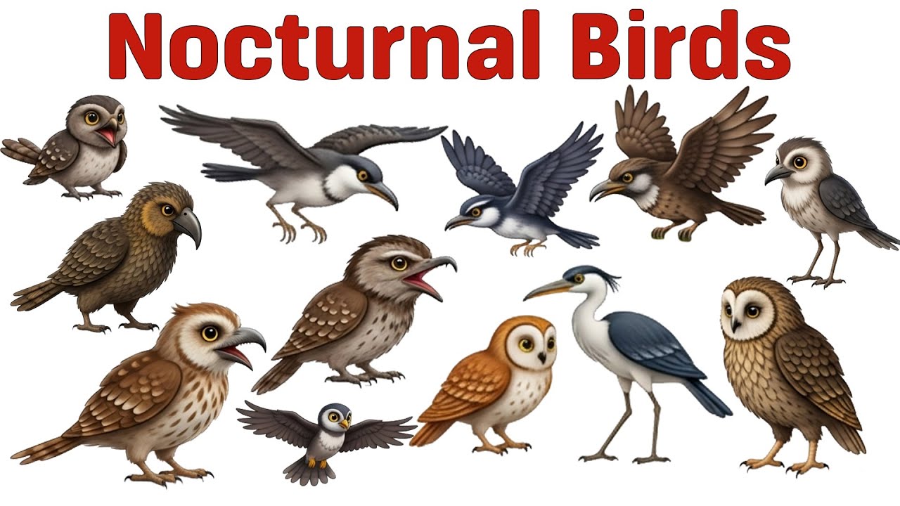 Top 10 Nocturnal Birds 🦉 | Amazing Birds That Come Alive at Night #nocturnalbirds #birdwatching