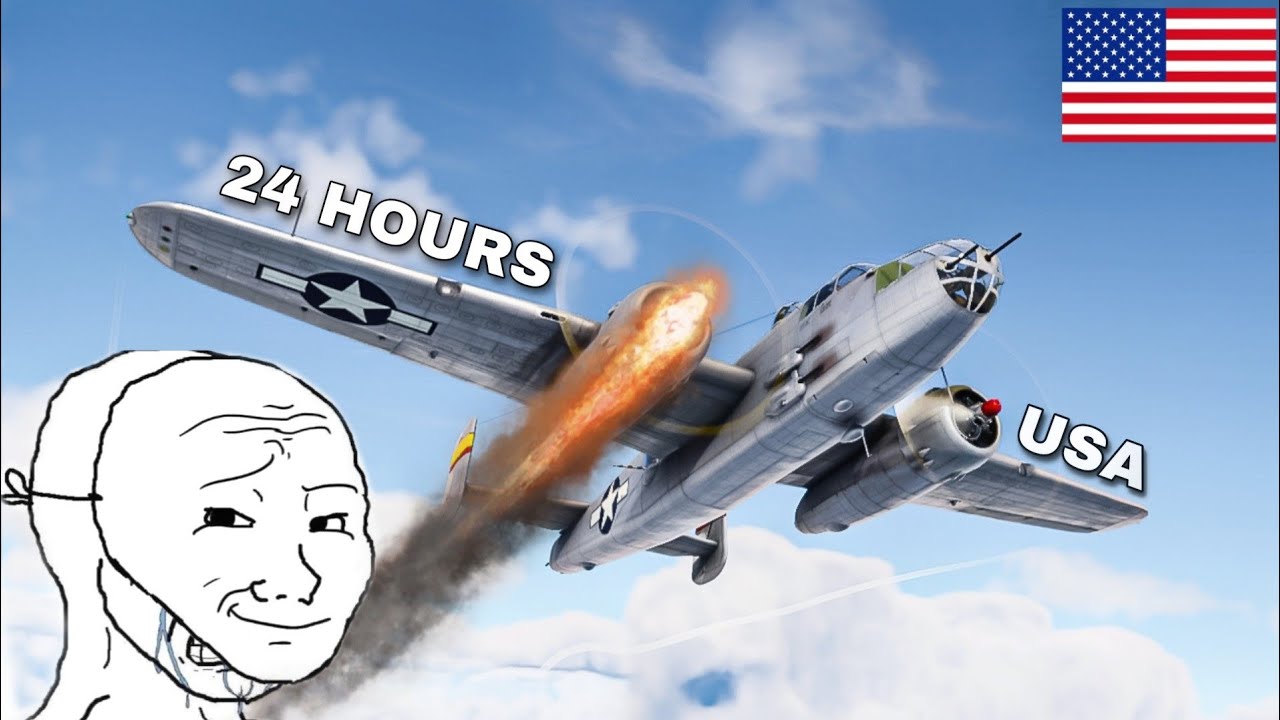 Я играл в War Thunder за американского пилота 24 часа.