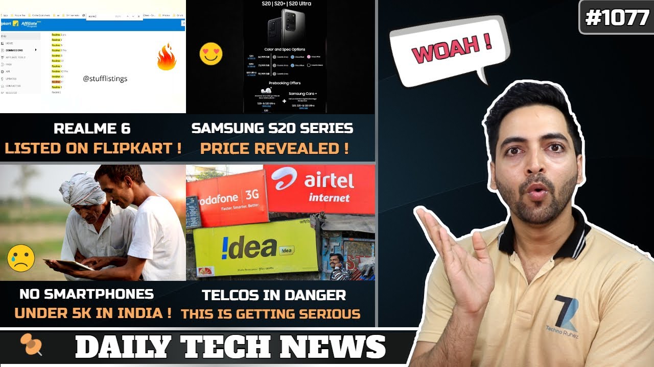 Realme 6 Flipkart,Samsung S20 India Price Revealed,Nokia 10,Xiaomi Automated Factory,Pixel 5 XL#1077
