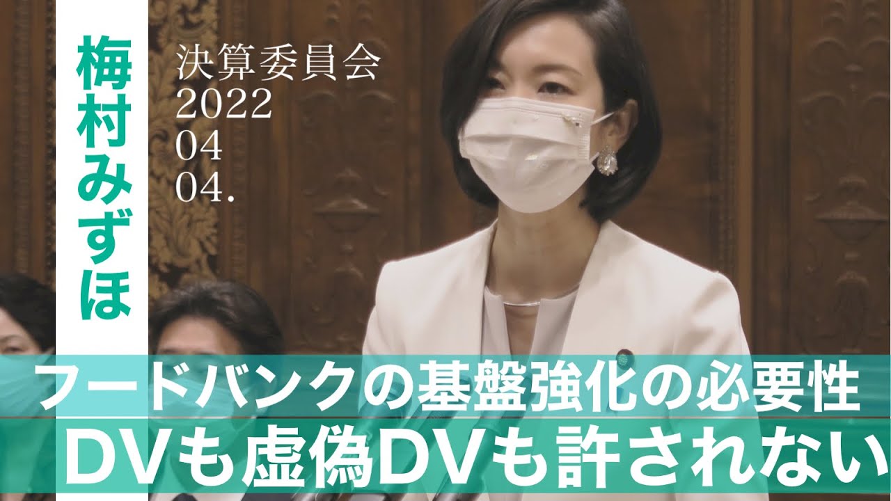 2022.04.04　決算委員会・質疑　梅村みずほ