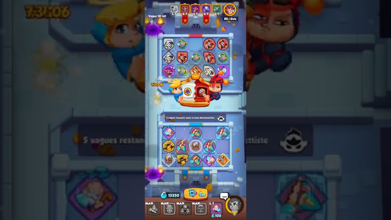 Rush Royale - 🤑 COOP 🤑 Étape 7 en F2P sans aucune carte légendaire !?