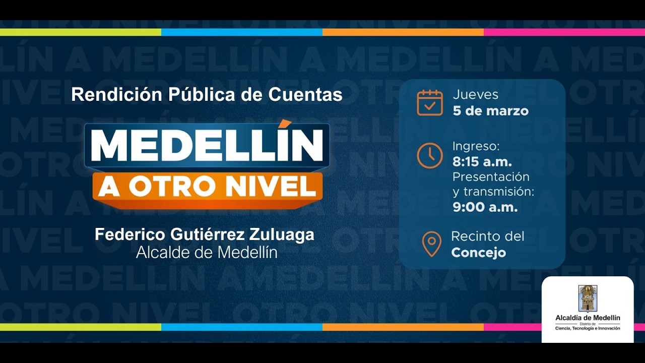 Estamos llevando a Medellín a otro nivel 💥❤️ Rendición de cuentas. ¡Conéctate!