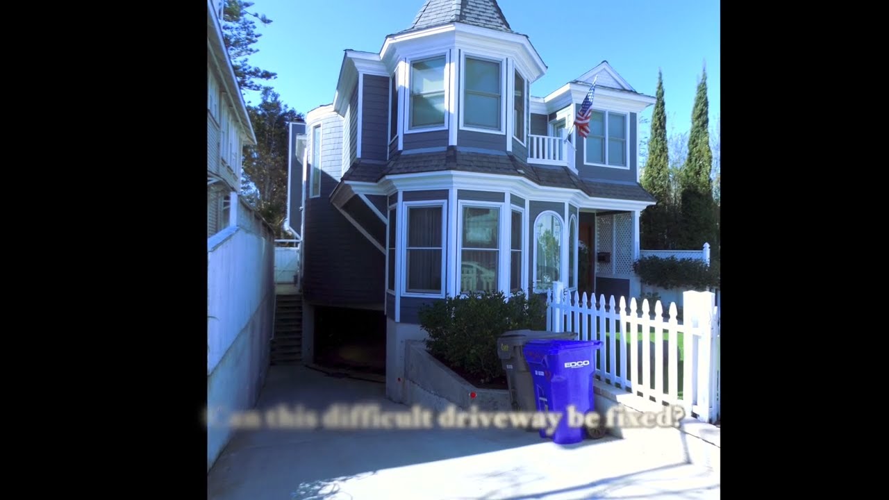 Can you fix an under-house garage with a steep driveway? See how problem is fixed in just 6 hours.