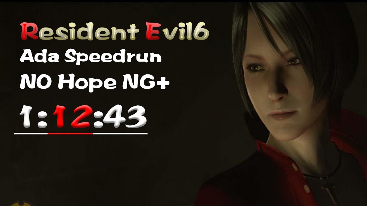 RE6 Speedrun Ada No Hope NG+ World Record in 1:12:43