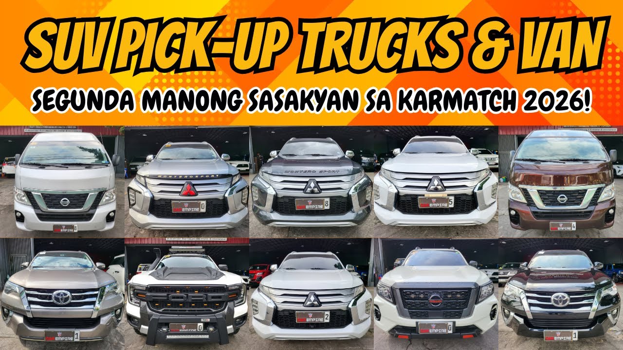 Second Hand SUV PICKUP TRUCKS AND ARTISTA VAN For Sale in Philippines