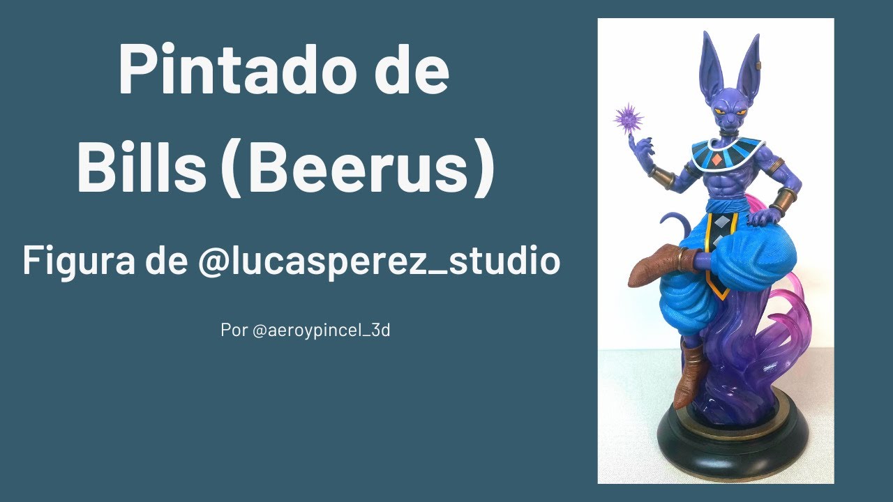 Pintado Bills (Beerus) impreso en resina