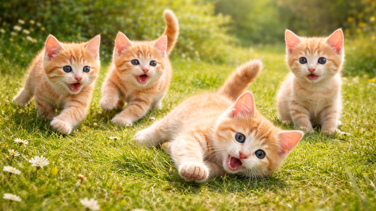 🌟😺 Funny Cat Videos and Cute Kittens Playing Outdoors with Sweet Cat Meow Sounds | Cute Cat Videos