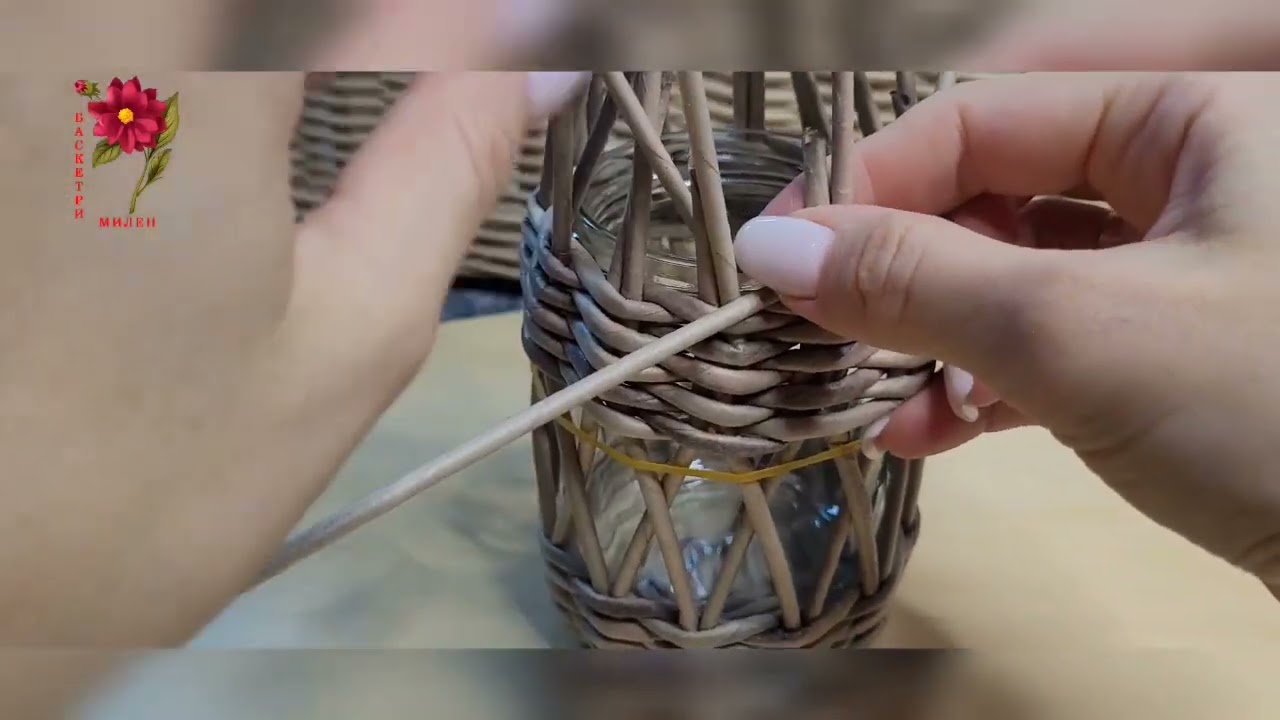 Подсвечник из бумажной лозы, ч. 2