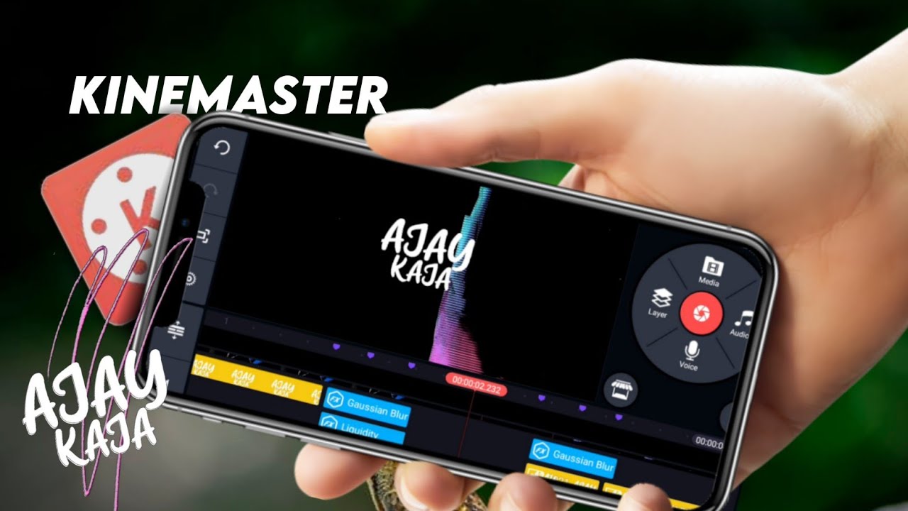 HOW TO MAKE AJAY KAJA TV NEW INTRO IN MOBILE - USING KINEMASTER & PIXELLAB.