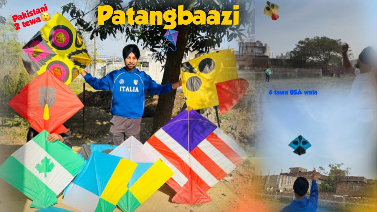 Pind di Patangbaazi dakho😜, 6 tawa USA wala patang, Pakistani v haga 🪁
