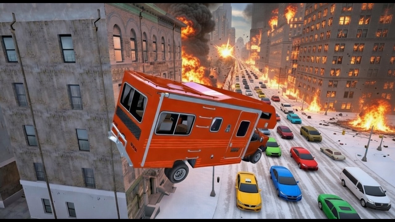 🔥GTA 4 CRASH TESTING REAL CARS #60