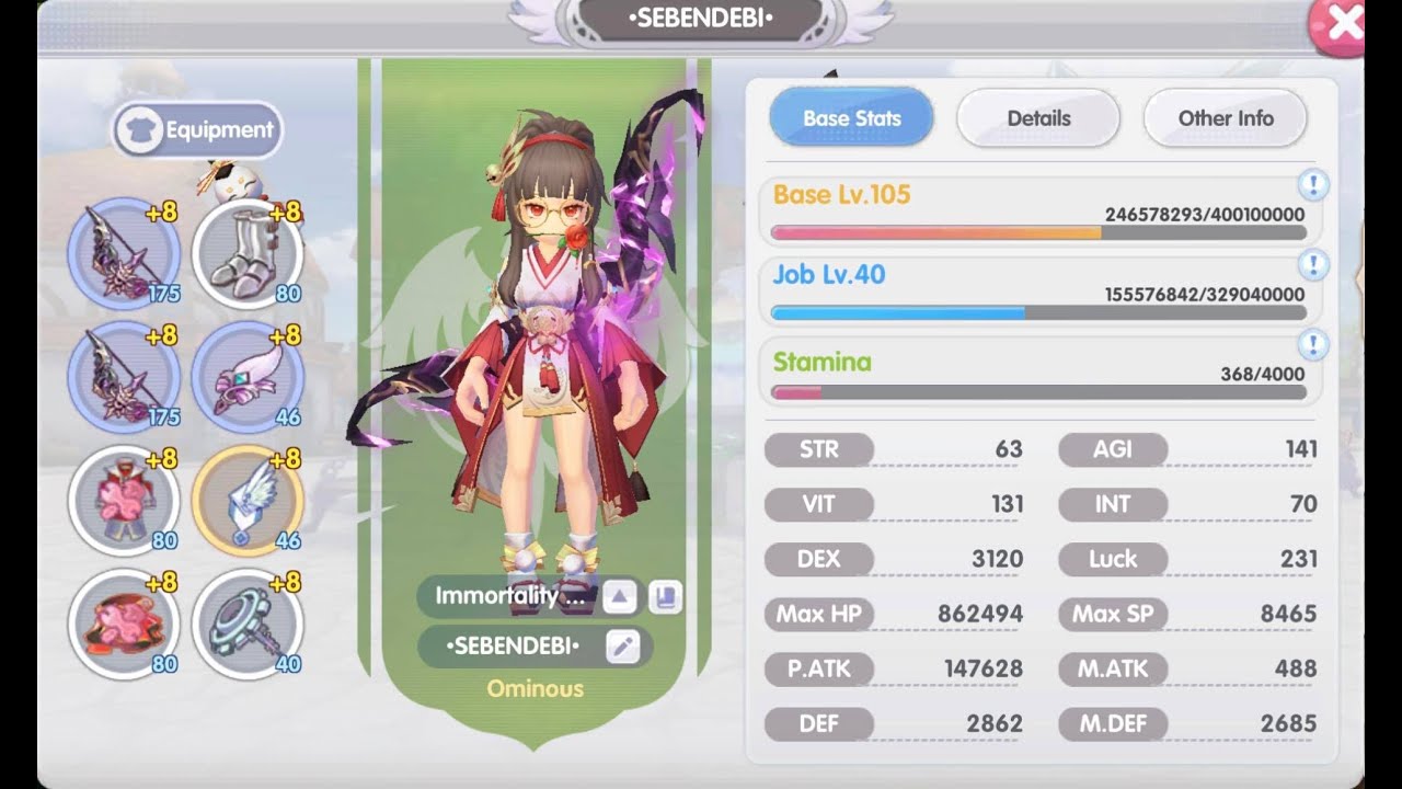 [ROX] Crit Ranger | F2P Build | 3k DEX Pure Prontera Enchant