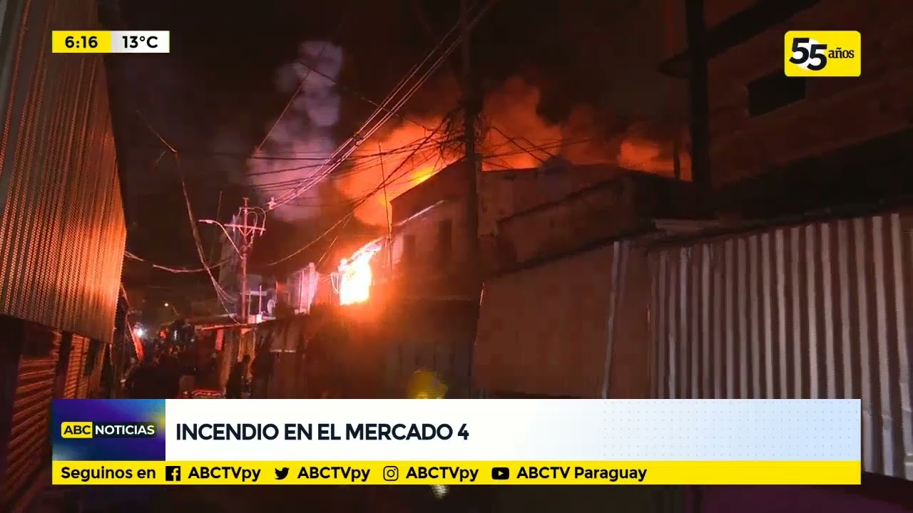 Local de Feria Aragón totalmente incendiado