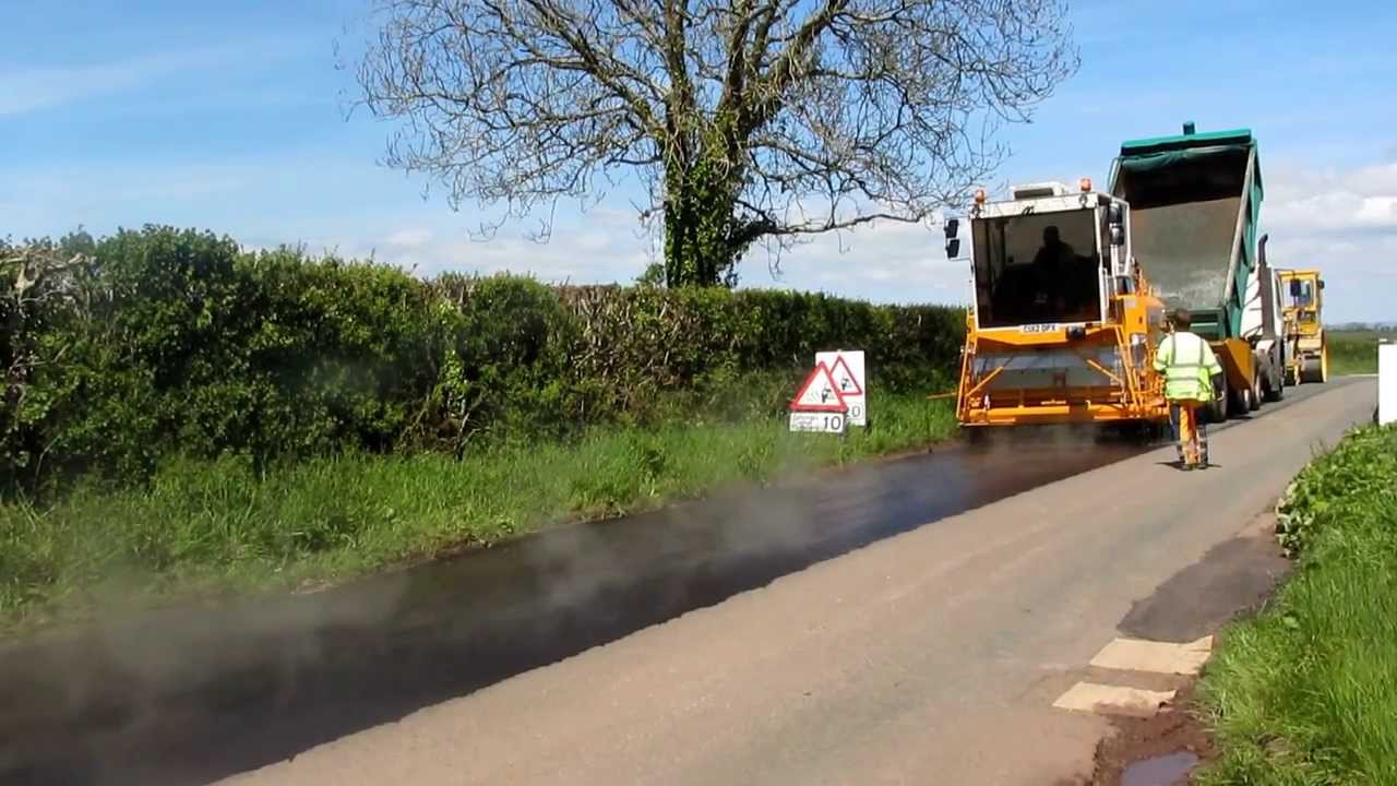 Road Surface Dressing - Application of Bitumen Binder - Pembrokeshire