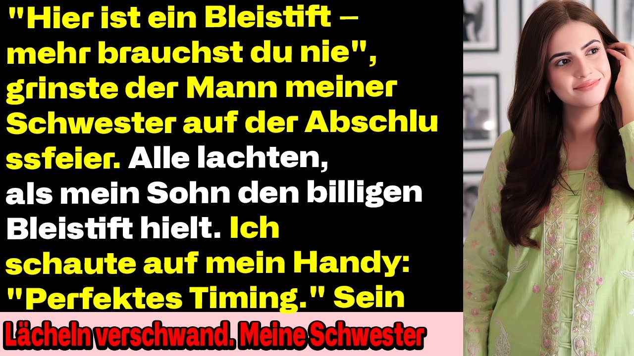 Bei der Abschlussfeier meines Sohnes gab mein Schwager ihm einen Bleistift – „Mehr verdienst