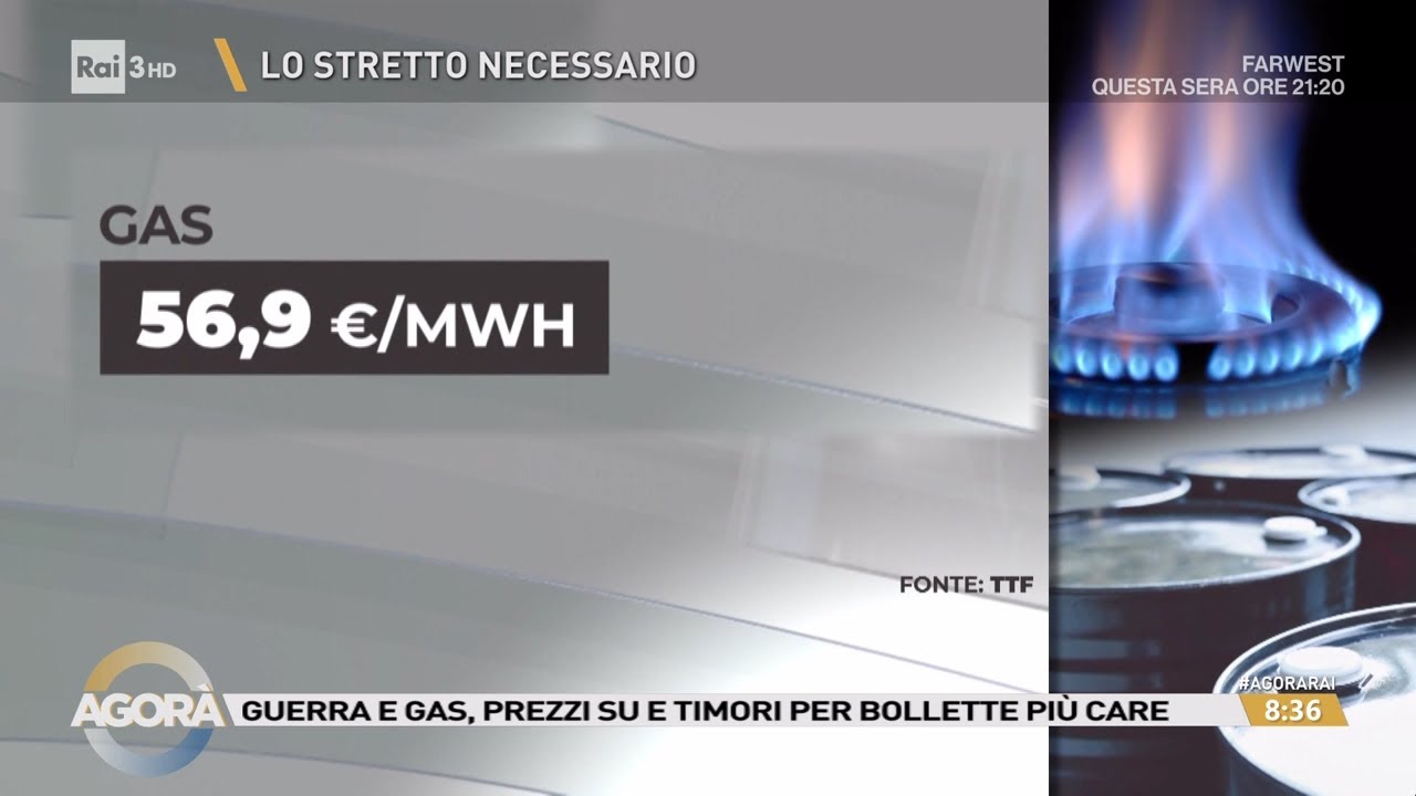 Gas, rotte e speculazione: l'impatto della crisi in Medio Oriente - Agorà 10/03/2026