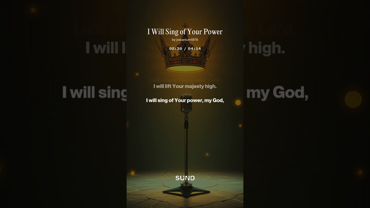 I will sing of your power.