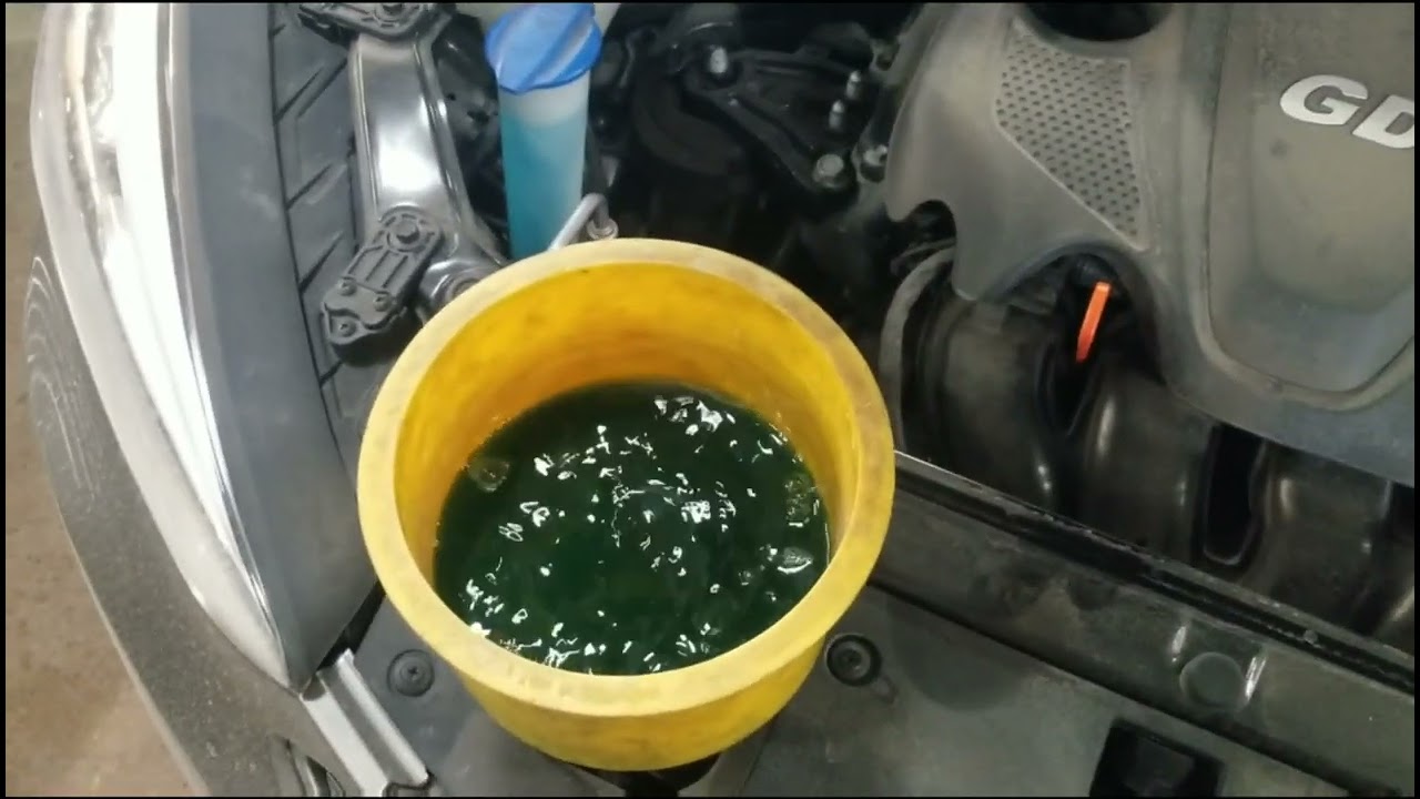 Hyundai coolant drain and fill.