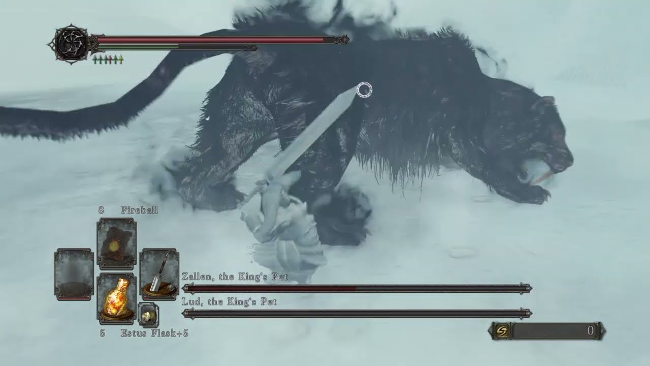 Lud and Zallen, the King's Pets Bossfight + Runback | Dark Souls 2: SotFS
