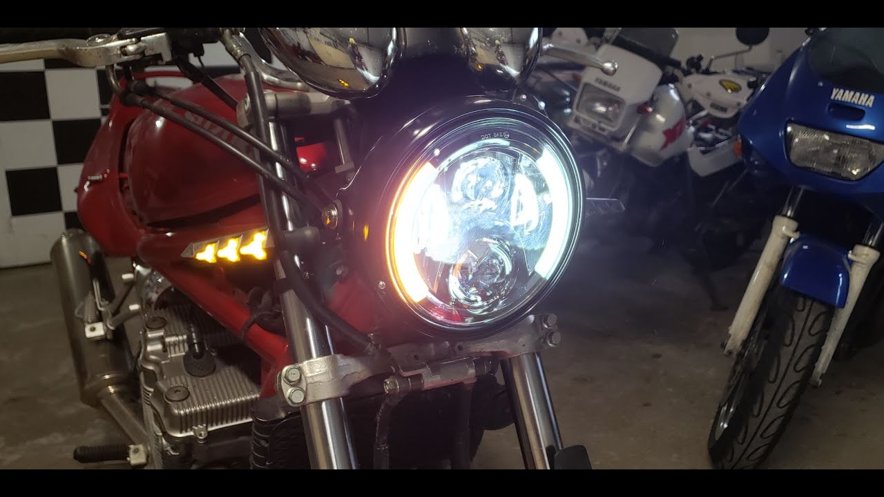Motorcycle Aftermarket LED Headlight Install - GSF600 Bandit