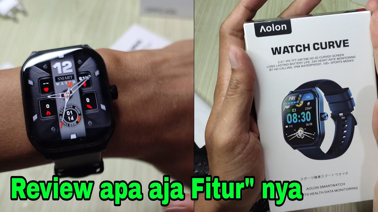 Review smartwatch Aolon Watch Curve apa aja fitur fitur nya,?? Klik video ini..!!