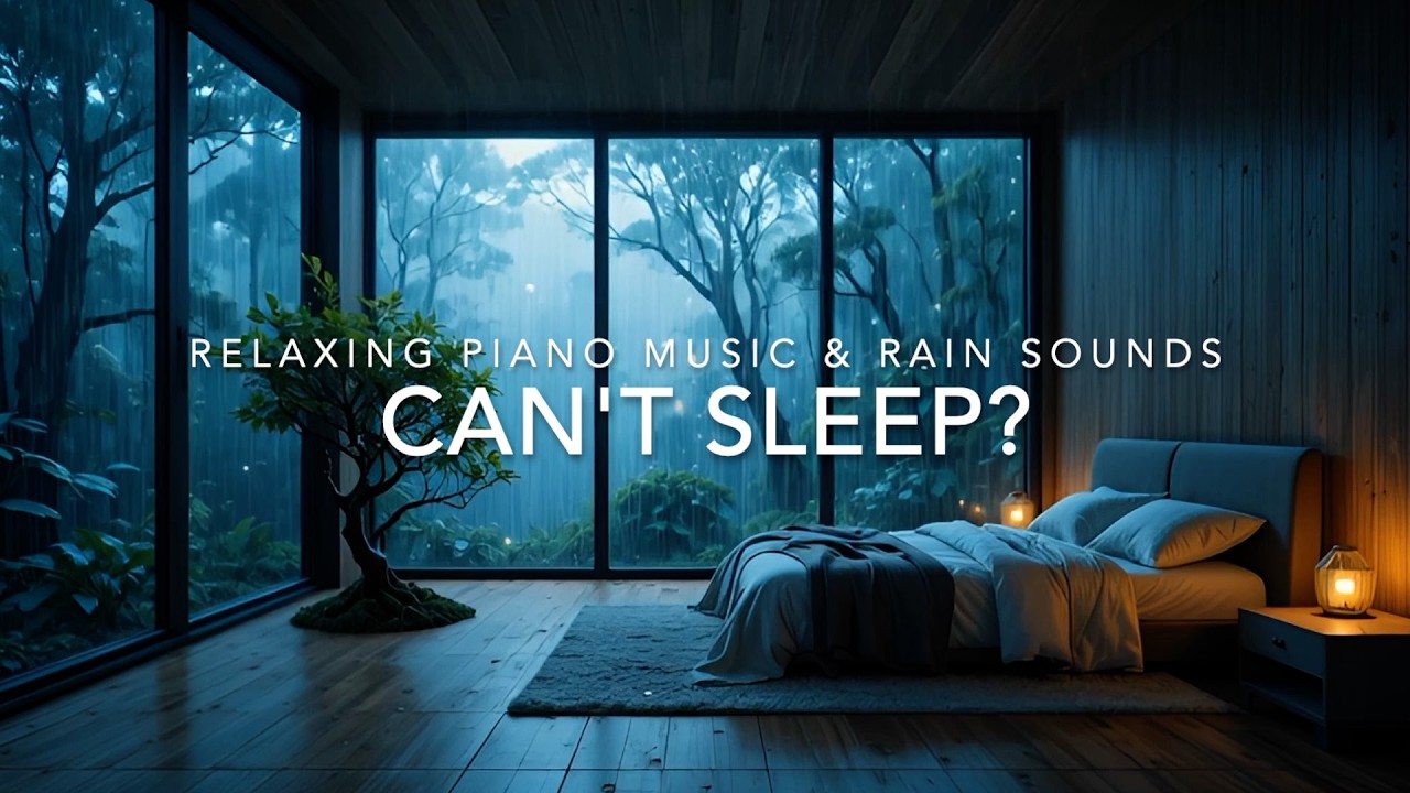 Calming Piano and Rain Sounds for Insomnia (Soft Piano Music) | Heal your mind and Sleep Deep