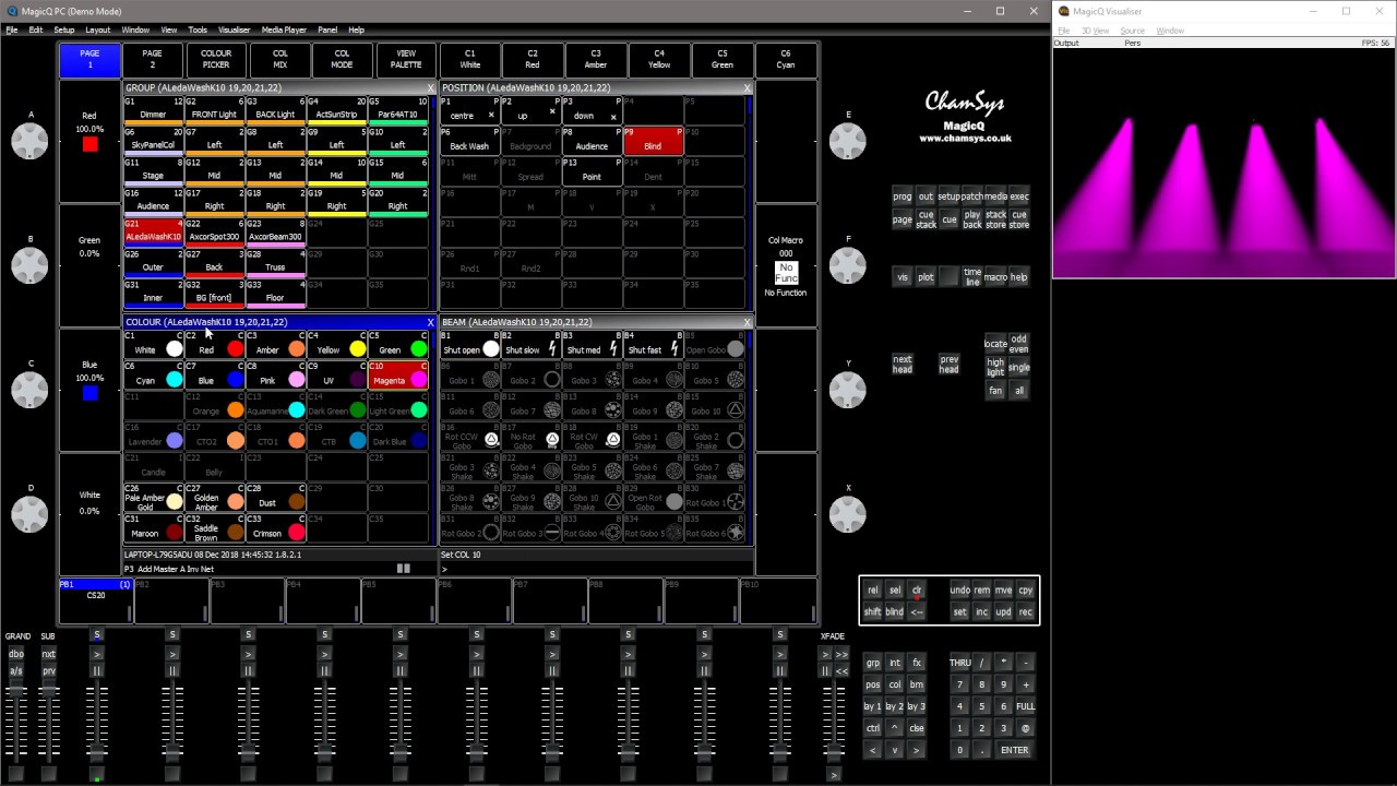 ChamSys MagicQ - FX from Cue Stack