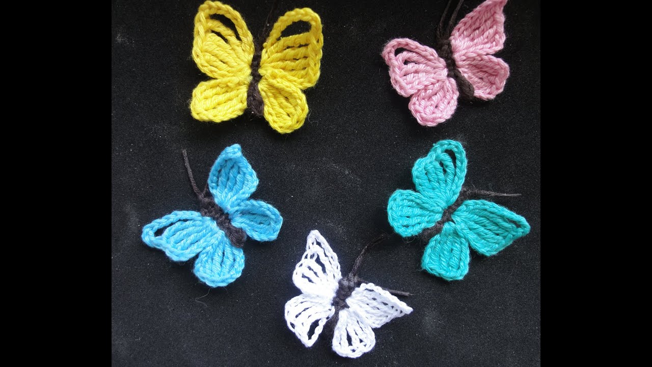 БАБОЧКА Вязание крючком  BUTTERFLY Crochet