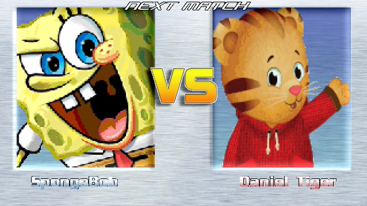 M.U.G.E.N REQUESTS | SpongeBob vs Daniel Tiger | Nickelodeon vs Daniel Tiger's Neighborhood