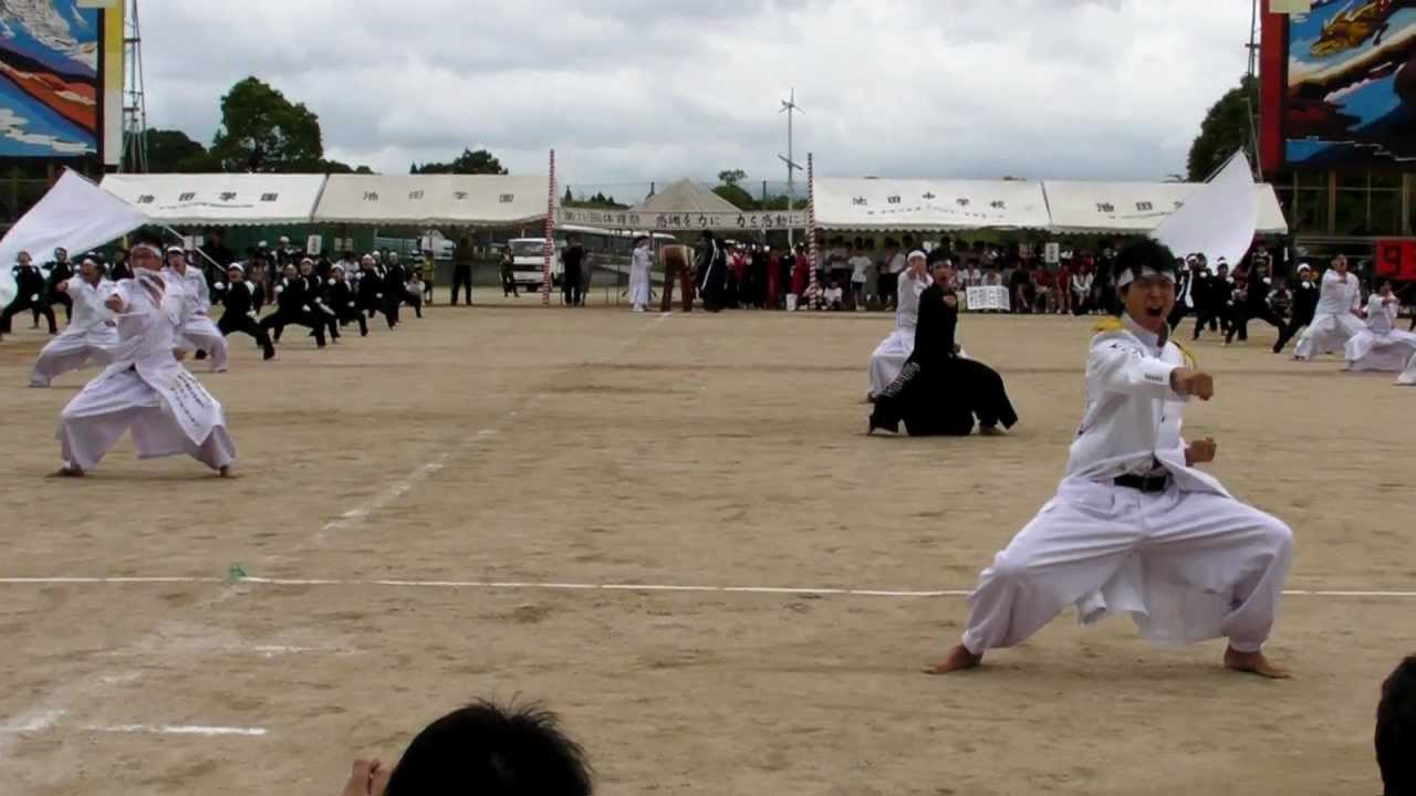 池田学園（鹿児島）第２１回体育祭　白軍応援団！　20110612