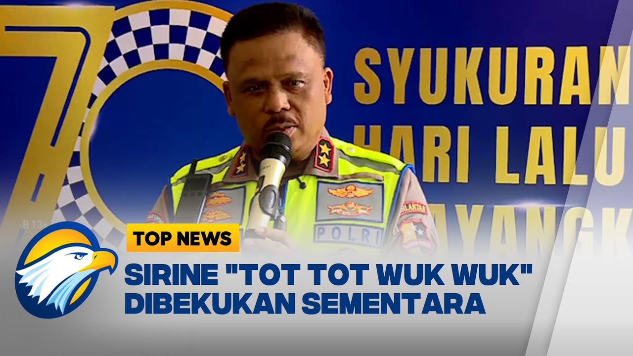 Korlantas Polri Evaluasi Penggunaan Sirine & Strobo Patwal - [Top News]