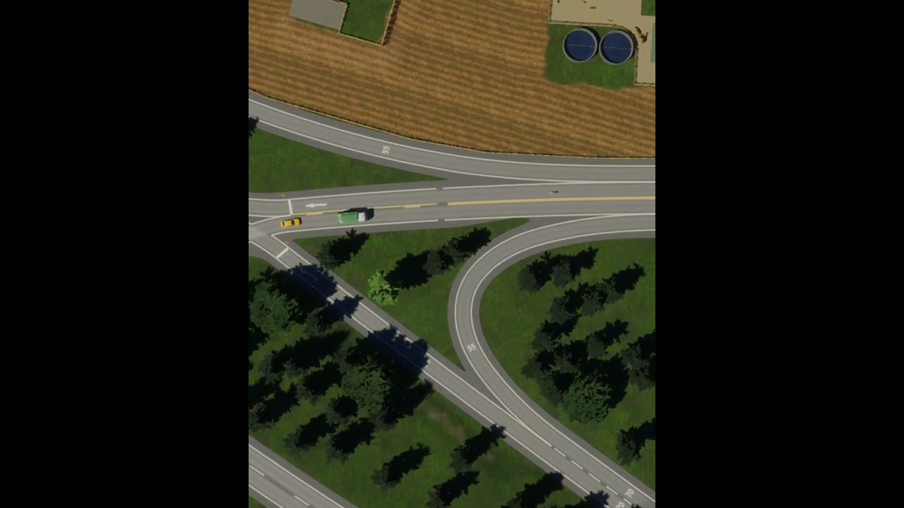 3 Tips for Creating Realistic Highway Intersections in Cities Skylines 2 #citiesskylines2 #tips